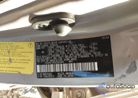 2005 Toyota Highlander V6 from USA, damaged, VIN JTEGP21AX50050694